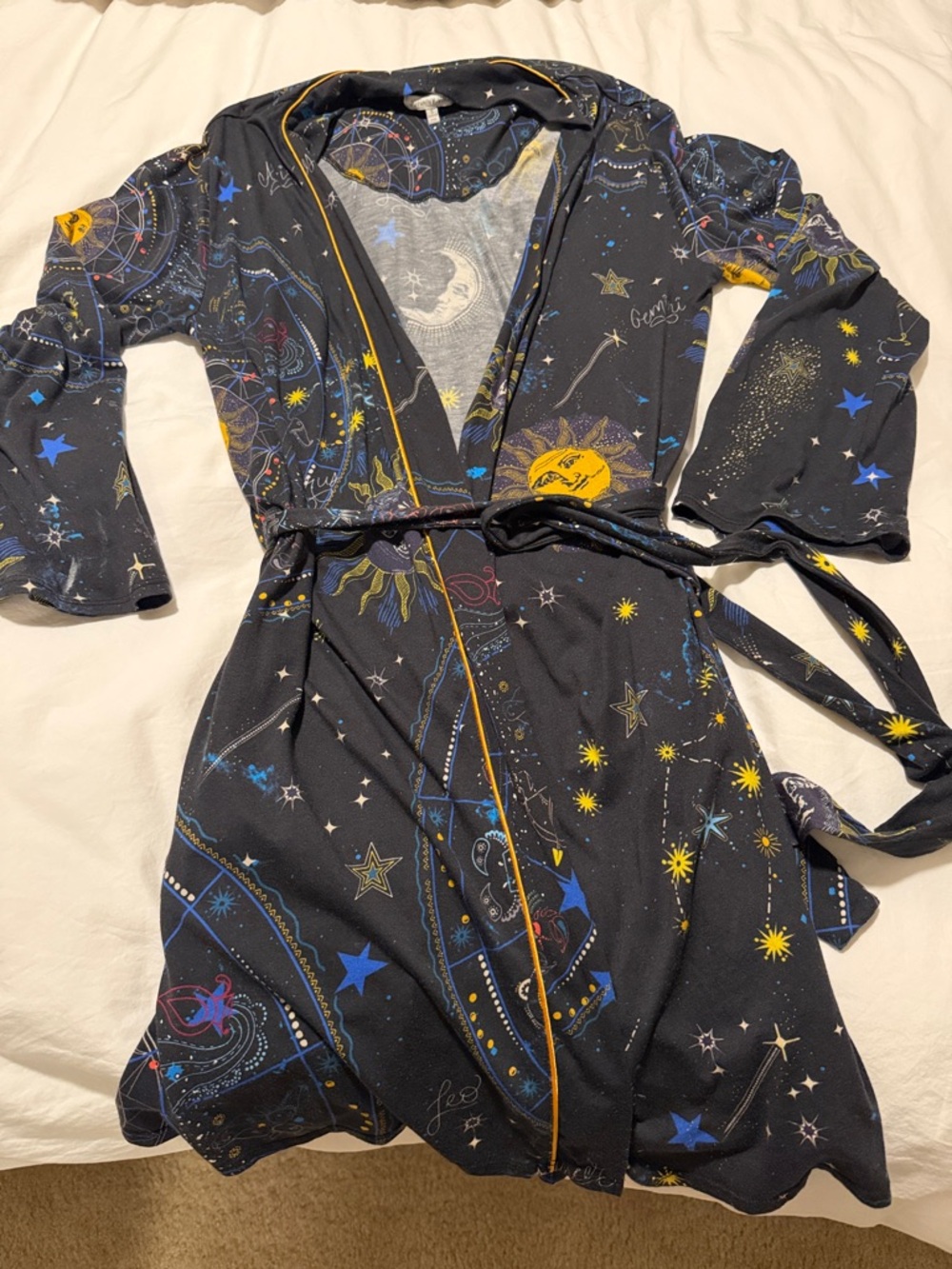 Johnny Was Jonesy Sleep Robe Celestial size small